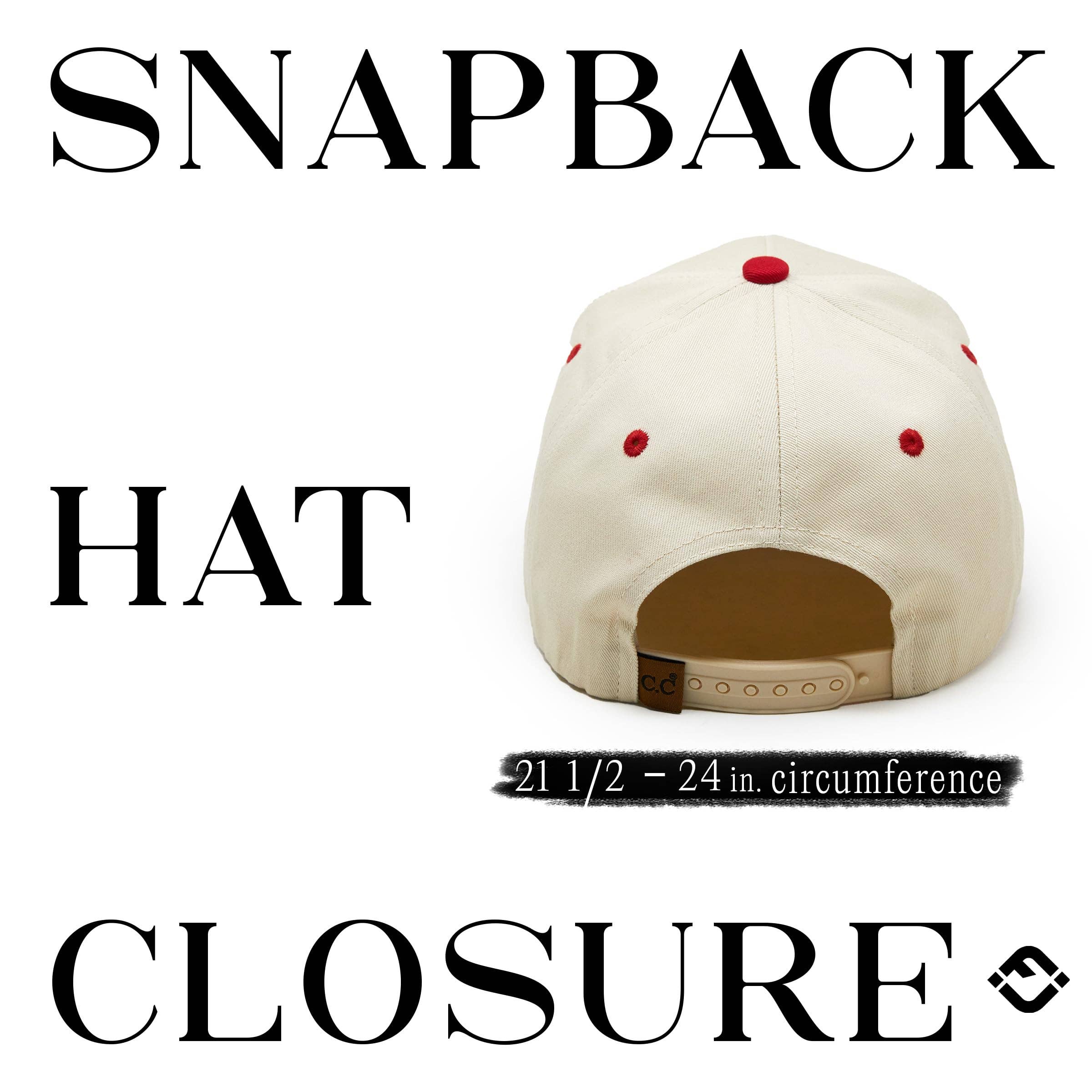 2Tone Vintage Snapback Hat - Play Somethin' Country - Red/Bg