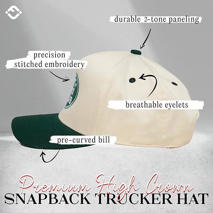 Two Tone Cap - Hot Mom's Club - Green/Beige