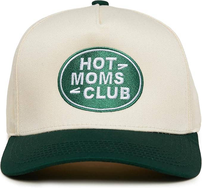 Two Tone Cap - Hot Mom's Club - Green/Beige