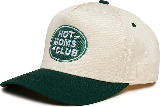 Two Tone Cap - Hot Mom's Club - Green/Beige
