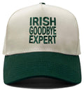 Two Tone Cap - Irish Goodbye Expert - Green/Beige