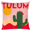 Tulum - Needlepoint Travel Inspired Pillow