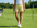 Dora Summer Gingham Shorts In Yellow