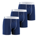 3-Pack: IKON X Men's 6" Boxers - Navy/White