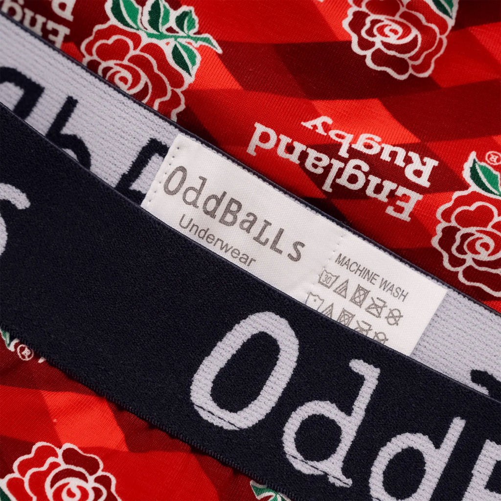 Mens England Rugby Boxer Shorts - Soft Cotton Sports Underwear