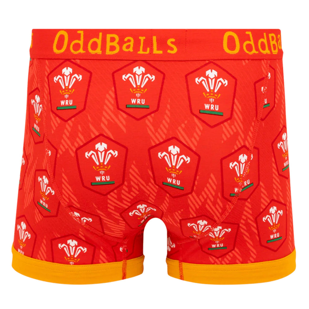 Mens Welsh Rugby Boxer Shorts - Soft Cotton Sport Underwear