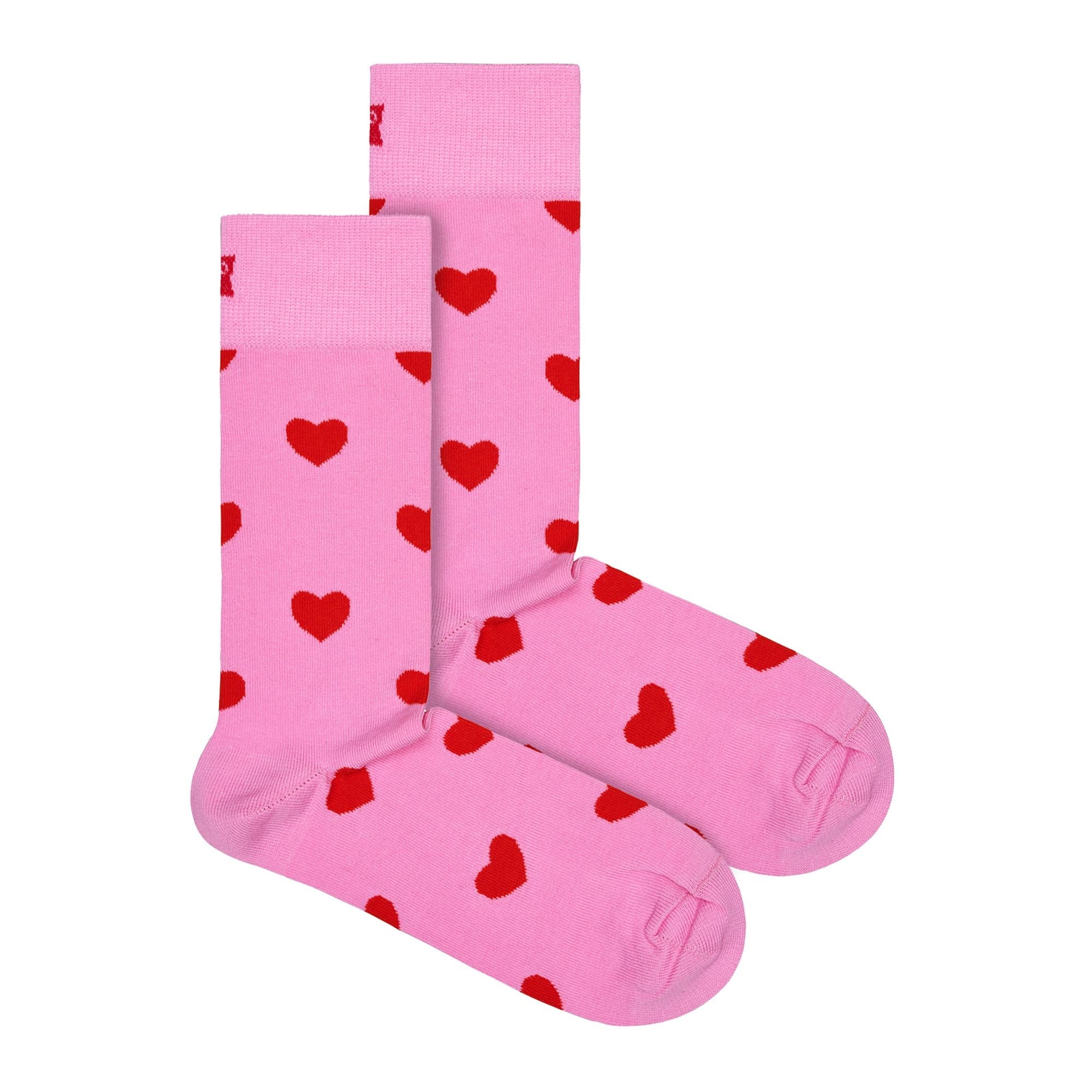 1-Pack Love Heart Shaped Gift Sock Set for Men and Women