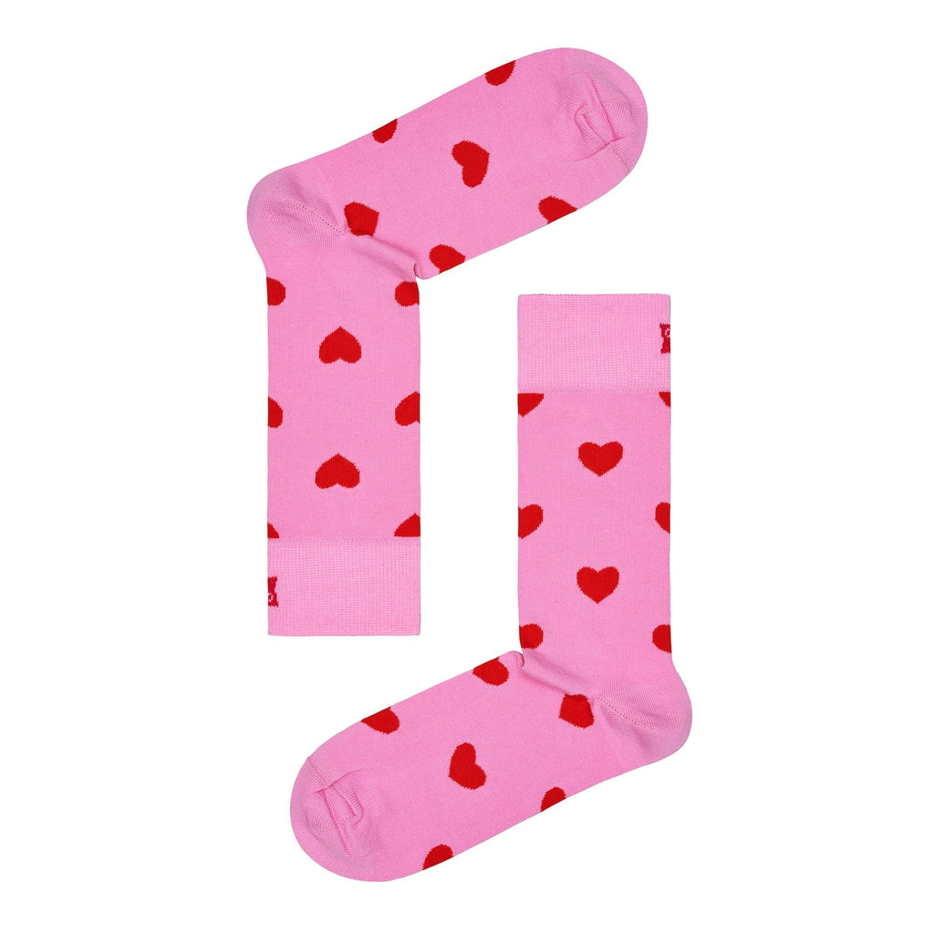 1-Pack Love Heart Shaped Gift Sock Set for Men and Women