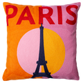 Paris - Needlepoint Travel Inspired Pillow