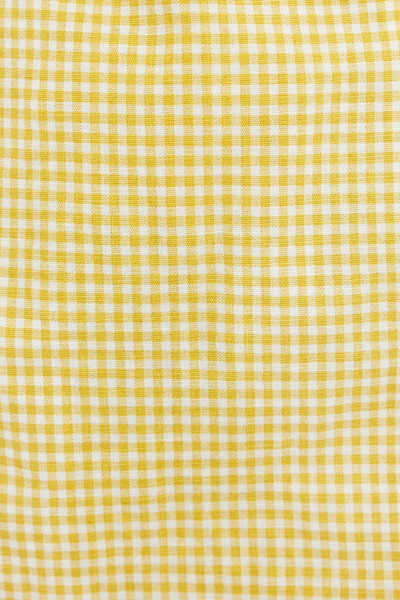 Dora Summer Gingham Shorts In Yellow