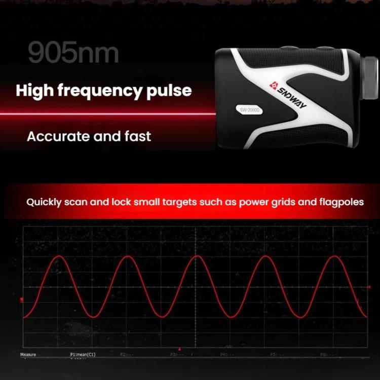 SNDWAY SW-1500D 1500M Handheld OLED Rangefinder Telescope Golf Rangefinder
