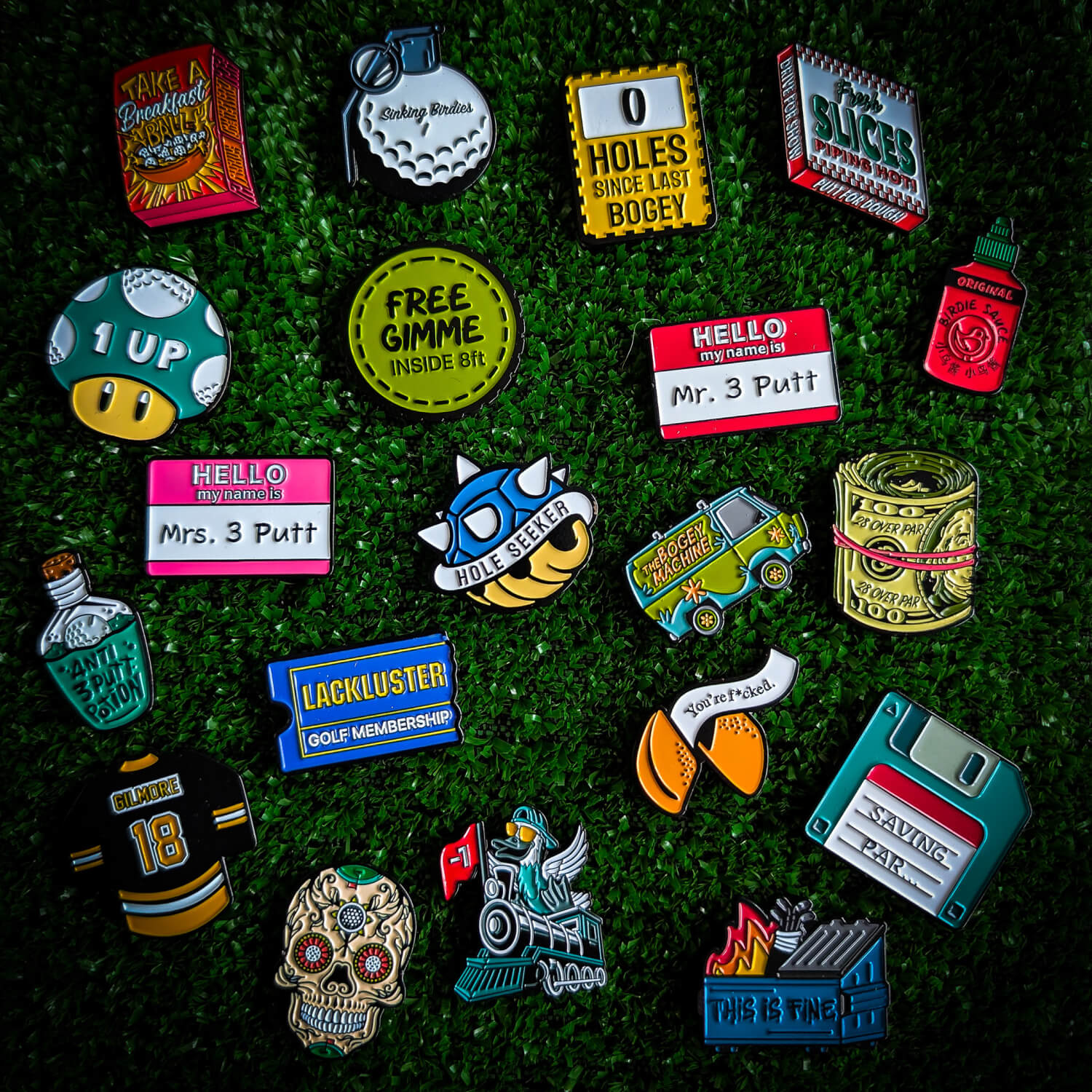 The Gilmore Golf Ball Marker