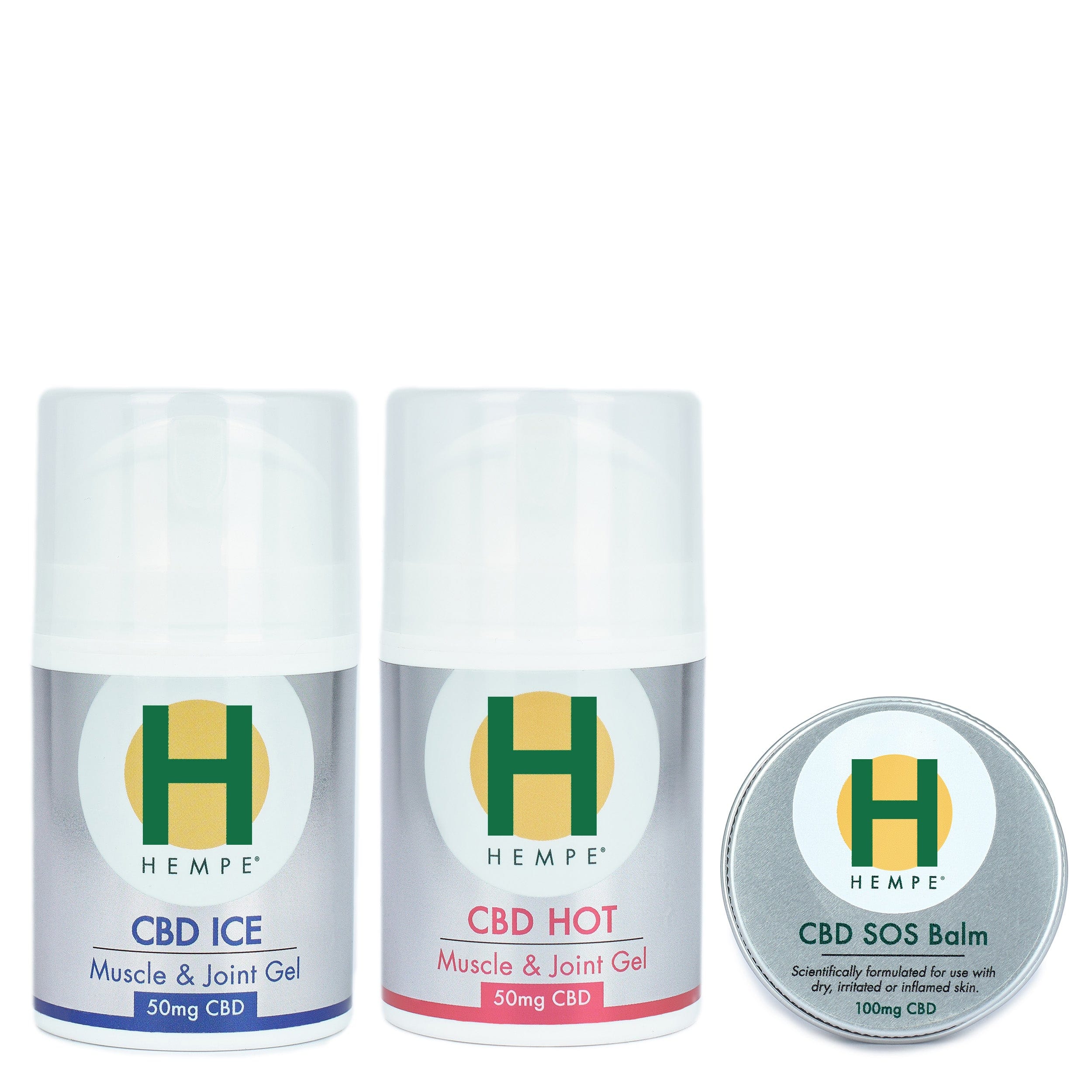 HEMPE Gardening CBD Pain Relief Set – Hot, Cold & Balm