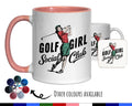 Golf Girl Gift Mug - Ceramic Coffee Tea Hot Chocolate Mug Gift for Woman Golfer - Female Golf Design Secret Santa Gift Idea for Her MG0917