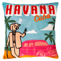 Havana - Needlepoint Travel Inspired Pillow