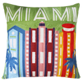 Miami - Needlepoint Travel Inspired Pillow