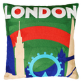 London - Needlepoint Travel Inspired Pillow