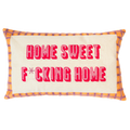 Funny Needlepoint Pillow – Home Sweet F*cking Home