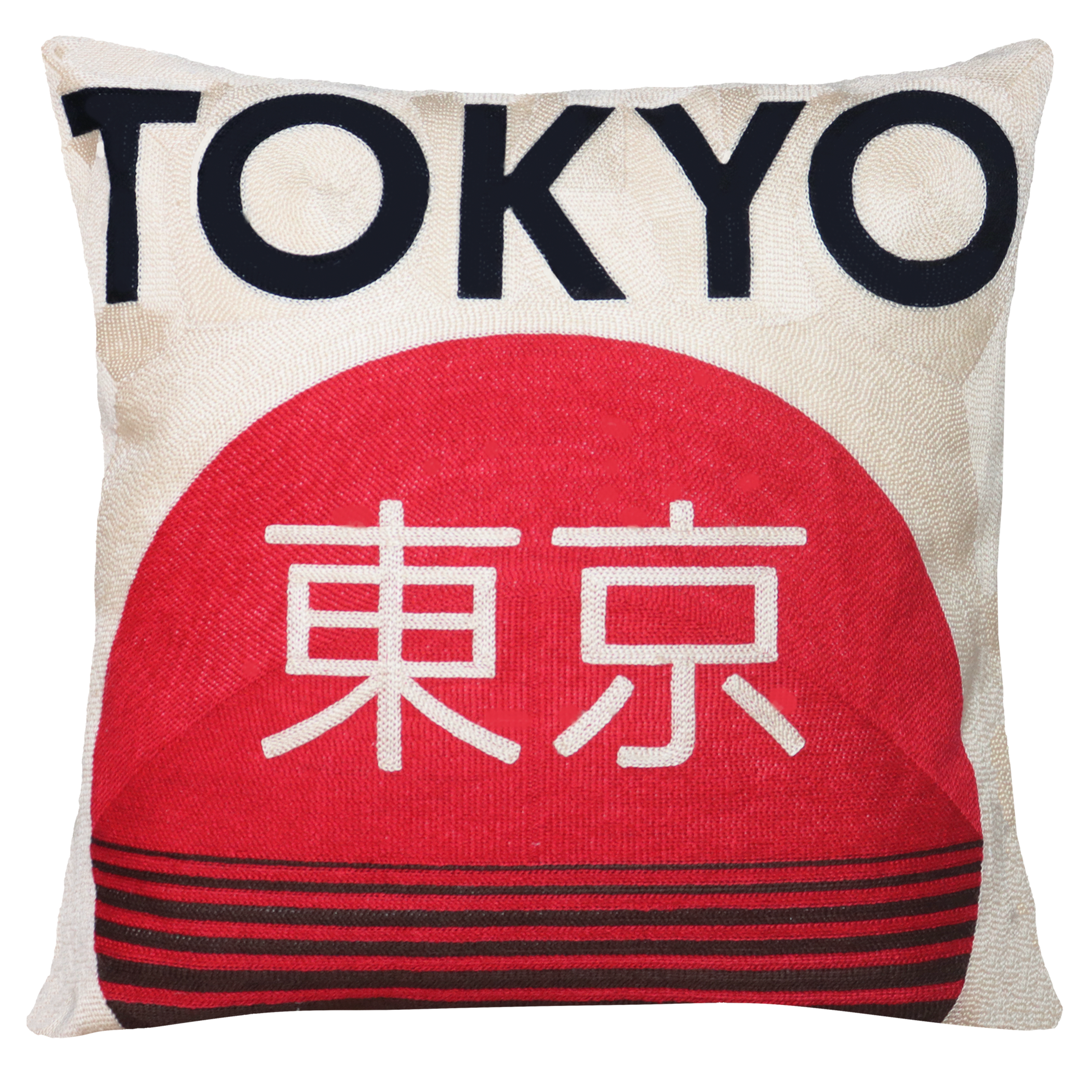 Tokyo - Needlepoint Travel Inspired Pillow