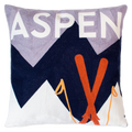 Aspen - Needlepoint Travel Inspired Pillow